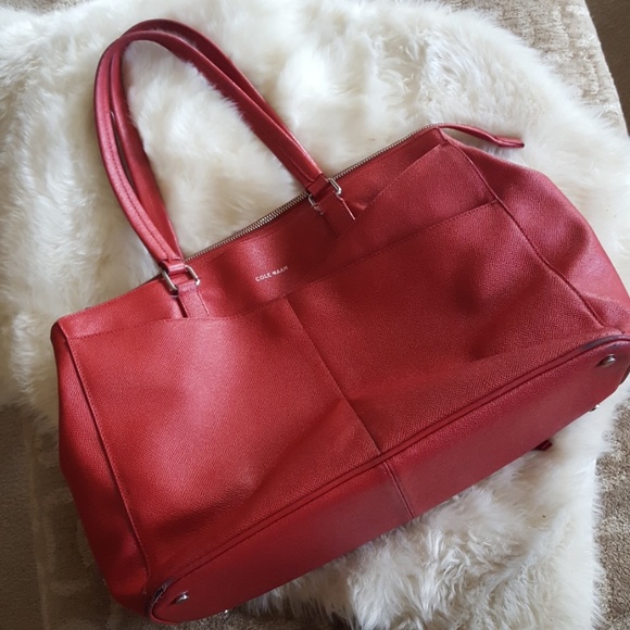 cole haan red purse